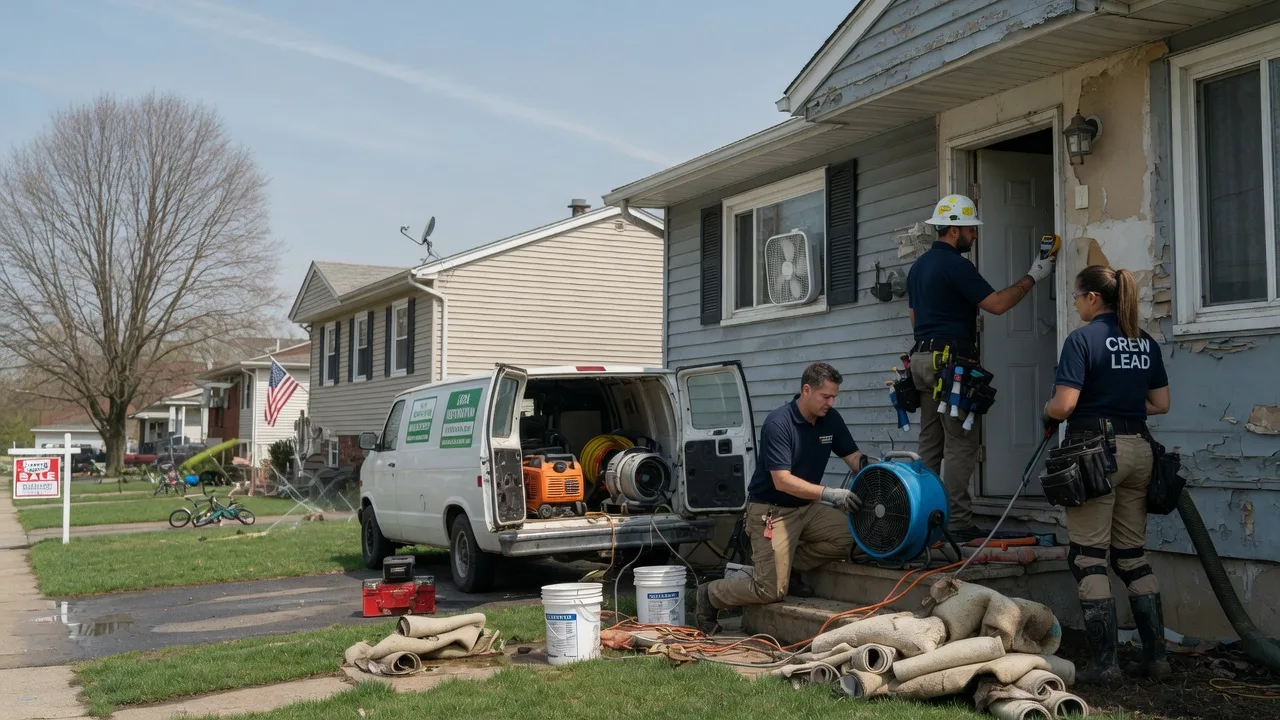 Flood Cleanup in Schooleys Mountain, NJ near me